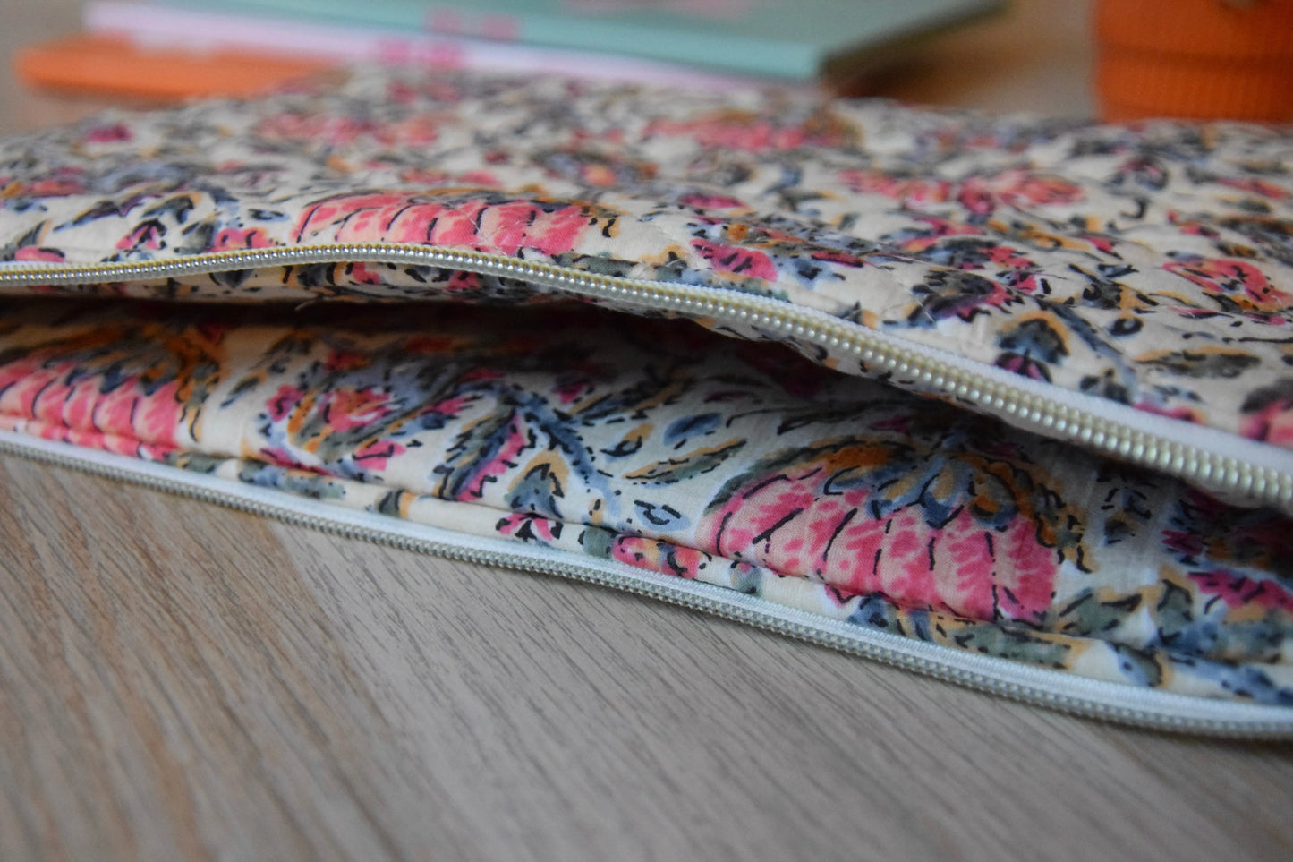 Housse pour Ipad en tissu matelassé multicolore - Maisonlili